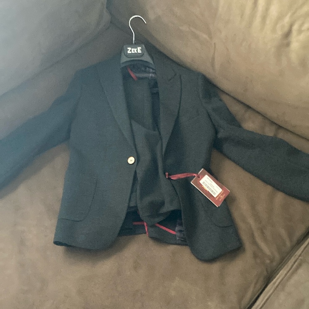 Black Blazer with Red Lining